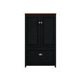 thumbnail image 2 of Bush Furniture Fairview 2 Door Storage Cabinet with File Drawer, Antique Black/Hansen Cherry, 2 of 11