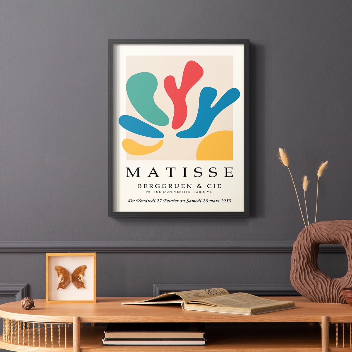 Matisse CXXVII Framed Print in Black Solid Wood 22 x 28 Framed Print