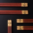 thumbnail image 5 of High Quality Premium Natural Red SandalWood Chopsticks Gift Box Packaging Household Cutlery Tableware Set Chinese Chopsticks (Blue E), 5 of 7