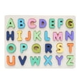 thumbnail image 1 of English Number Building Blocks Puzzle Wooden Board Early Learning Toy For Preschool Shape Recognition Fine Motor Skills Educational Gift Option B B, 1 of 4