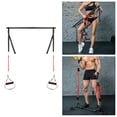 thumbnail image 3 of Juego de barra de pilates portátil para yoga con banda de resistencia al ejercicio, hecho con conectores de mosquetón de metal y cubiertas de cinturón A 2 piezas de bandas Macarena Banda elástica de yoga, 3 of 8