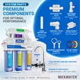 thumbnail image 3 of Max Water 10-Stage Alkaline/Mineral/Infrared Reverse Osmosis System w/ Pressure Gauge, 3 of 6
