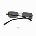 thumbnail image 4 of Typpkmm Rimless Cut Edge Rectangle Sunglasses Unisex Frameless Eyewear Designer Fashion Vintage Square Shade Y2k Sun Glasses Goggles, 4 of 7