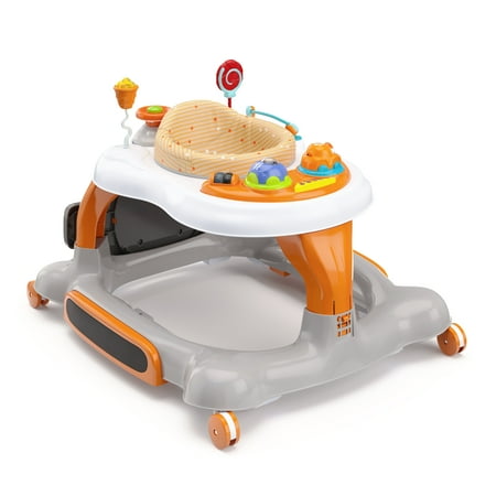 Storkcraft Activity Walker with Jumping Board and Feeding Tray Unisex Orange