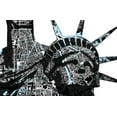 thumbnail image 2 of Nola 24x17 White Modern Wood Framed Museum Art Print Titled - Liberty City I, 2 of 4