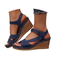 thumbnail image 5 of MuXiKeJi Clothes Women's Platform Wedge Sandals 2026, Comfortable Peep-Toe High Heel Wedges for Women Ankle Strap Open Toe Band Dressy Summer Beach Sandals, 5 of 8