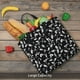 thumbnail image 5 of Easygdp Black White Leaves Bolsa Tote para Mujer, Bolso de Hombro para Trabajo, Playa, Viajes, Compras y Supermercado, 5 of 7