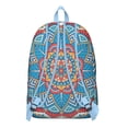 thumbnail image 3 of Floral Mandala Boho Print Backpack for Women & Men, Large Laptop Bookbag for School College, Lightweight Durable for Work Travel Daypack Gift, 3 of 5