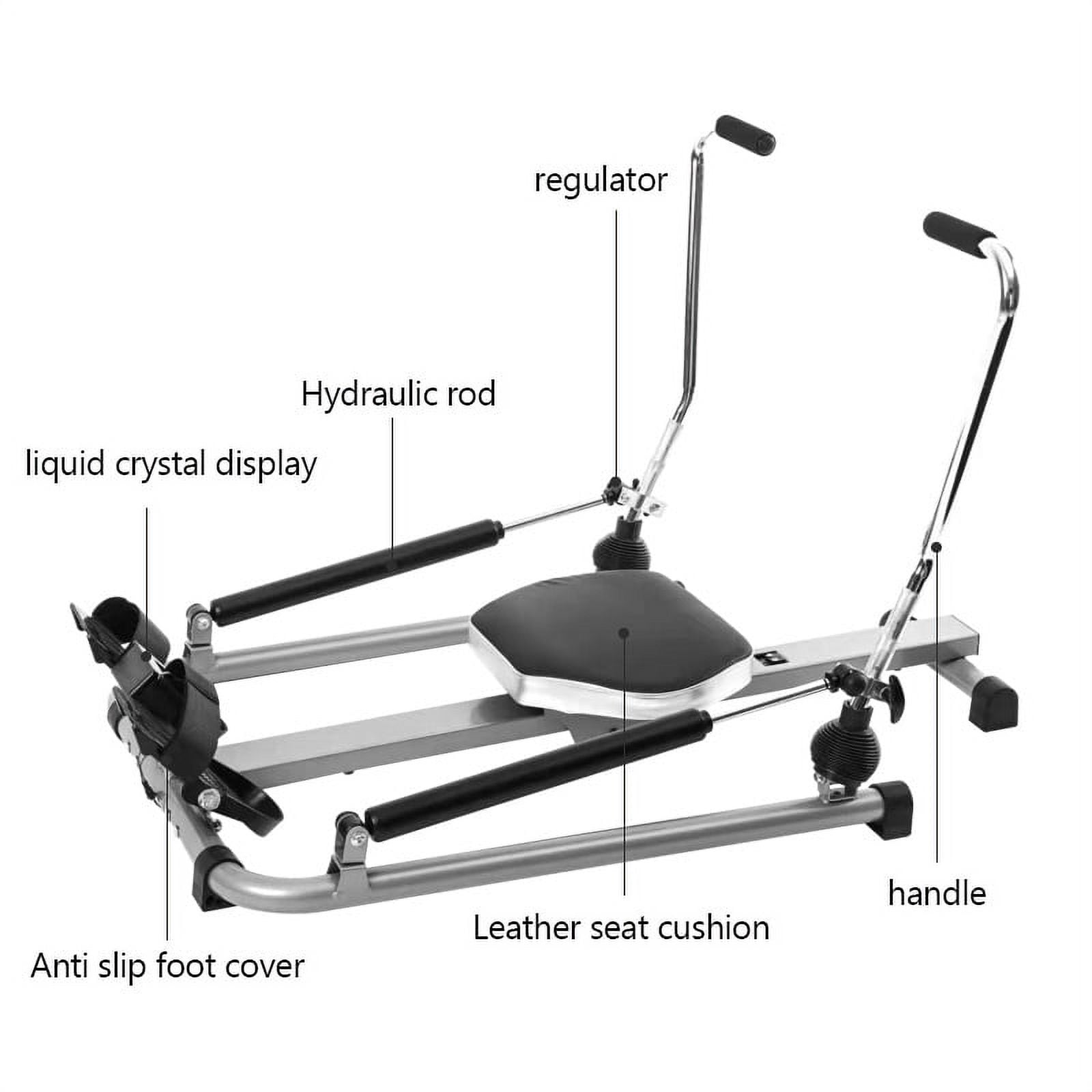 TOPTENG Rowing Machine Rower Exercise Equipment Hydraulic Rowing Machine Rowing Machine Family Sports Adjustable Resistanc