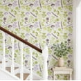 thumbnail image 2 of S4Sassy Peel And Stick Wall Covering, Botanical Floral Print Removable Wallwrap- White Instant Wall Makeover Mural For Bathroom, Laundry Room, Closet Interior- Self-Adhesive Wallpaper Vinyl -25"X360", 2 of 9