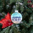 thumbnail image 5 of Christmas Beach Glass Ball Ornament, 3D Sandy Beach Glass Ornament for Christmas Tree, Sea Gifts for Family Couple, Sea Glass Art Decoration, Christmas Keepsake for Mom Dad and Friends, Blue, 5 of 6