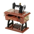 thumbnail image 2 of Vintage Music Box Mini Sewing Machine Style Mechanical Birthday Gift Table Decor/ Retro-Style Simulated Sewing Machine Music Box, Small Size, 13X8X16Cm, "Für Elise" Edition., 2 of 8
