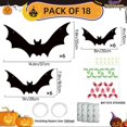 thumbnail image 3 of For Halloween Flying Bat Decor With Luminous Eyes Easy Versatile Hanging for Outdoor Yard Garden Display, 3 of 5