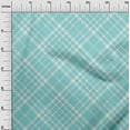 thumbnail image 3 of oneOone Cotton Poplin Baby Blue Fabric Check Diy Clothing Quilting Fabric Print Fabric By Yard 42 Inch Wide, 3 of 4