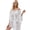 White, variant on JYLFC Womens Beach Cover Up for Women V-Neck Swimsuit Hollow See Through Coverup Elegant Lace Stitching Bathing Suit, Black