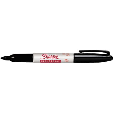  SHARPIE Industrial Permanent Markers, Fine Point, Black, Box of  12 : Everything Else