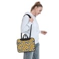 thumbnail image 6 of Lsque Cow Print Sunflower Pattern Laptop Bag – Portable & Slim Single-Shoulder Computer Case with Adjustable Strap, Protective, Lightweight for 13”/14”/15.6” Laptops, 6 of 8