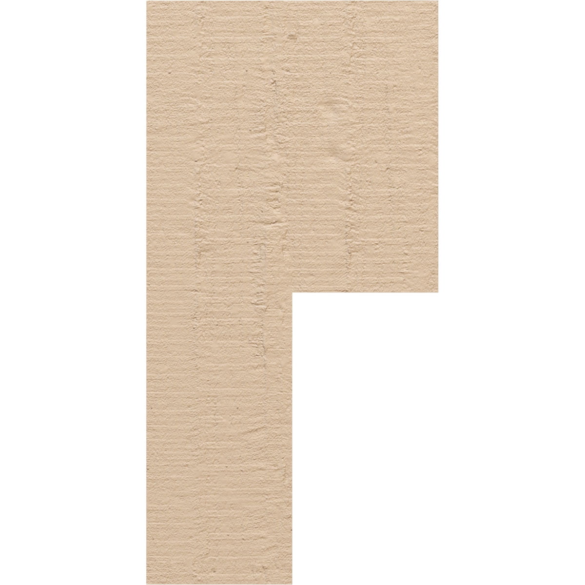6"W x 6"D x 12"H Wide Chapel Hill Rough Cedar Woodgrain TimberThane Corbel, Primed Tan