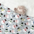 thumbnail image 2 of Yiaed Colorful Hat Snowman Print Dog Blankets-Cat Blanket Washable for Couch Protection,Puppy Blanket, Soft Plush Reversible Throw Furniture Protector-Large, 2 of 8