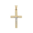 thumbnail image 1 of Dije Cristo Tubular 2.1 cm por 2.5 mm Oro Sólido 14k, 1 of 6