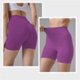 thumbnail image 4 of PEASKJP Gym Shorts for Women High Waist Quick-Dry Yoga Pants Running Workout Shorts Silver M, 4 of 4