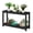 Black, variant on Qinain 48" Outdoor Console Table, Weather Resistant Wooden Patio Side Table, 2 Tier Rectangular