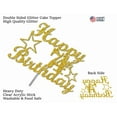 thumbnail image 4 of 42 Birthday Cake Topper Gold Glitter, 42Nd Party Decoration Ideas, 4 of 4