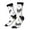 3 Black, variant on Retro Rooster Pattern Sport Socks for Women and Men Crew Socks Sporty Calf Socks Casual Socks