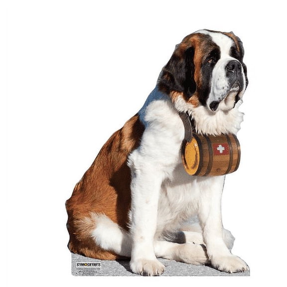 Star Cutouts SC2435 St Bernard Brandy Barrel Rescue Dog Cardboard Stand-Ups