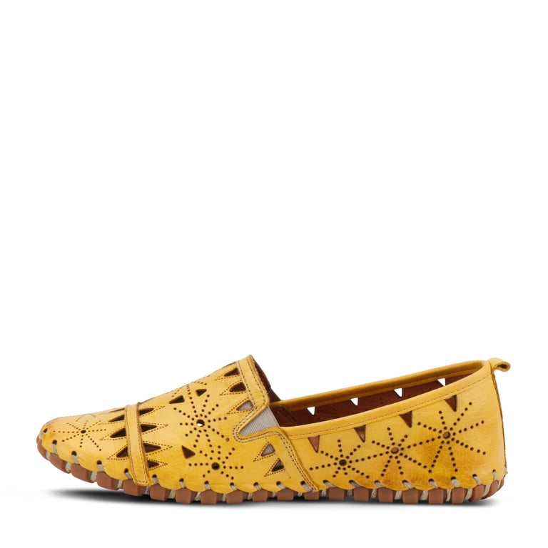 Spring Step Fusaro Tan Leather Perforated Slip-On Loafers Women\'s 41 US 9.5-10 Spring Step Fusaro Tan Leather Perforated Slip-On Loafers  main image 3