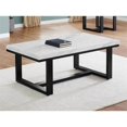 thumbnail image 1 of Lucca White Marble Top Cocktail Table, 1 of 2