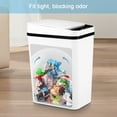 Bathroom Trash Can with Lid, Oyajia 12L Automatic Touchless Garbage Can
