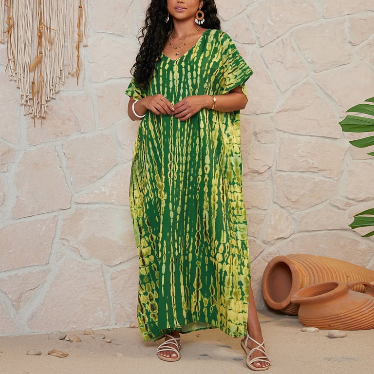 olive green tie dye dress Gigi Tie Dye Maxi Dress - Olive/combo