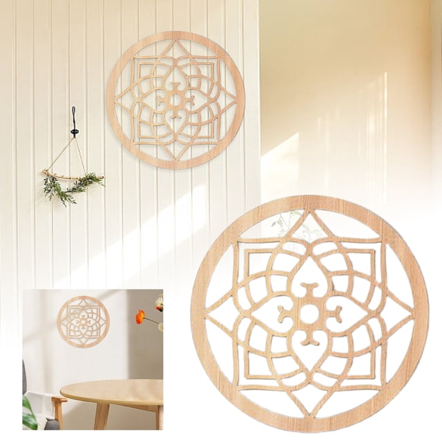 Exquisitos Adornos De Madera Para Colgar En La Pared Del Hogar Finos Grabados Huecos Para Salones Y Dormitorios Decoraciones Únicas Para Paredes Interiores