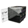 thumbnail image 3 of Abstract Dog Crate Cover, Art Deco Style Elements Eternite Swirls in Dark Tones Pattern, Easy to Use Pet Kennel Cover for Medium Large Dogs, 35" x 23" x 27", Charcoal Grey Multicolor, by Ambesonne, 3 of 6