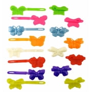Darling by Tara Kids Plastic Butterfly Hair Barrettes - 28 Pcs.