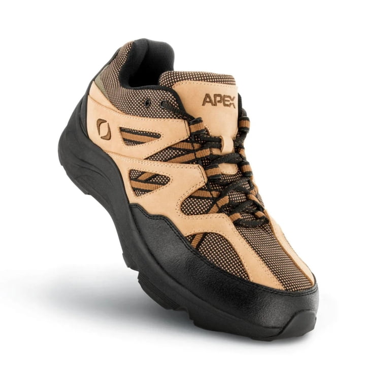 Apex Men\'s Voyage Trail Runner Hiking Orthotic Shoes 10 XW Aetrex V751 Hiker Shoe - Voyage - Two-tone Brown (Mens  main image 3