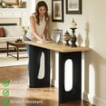 thumbnail image 4 of OMCHOM 59.2 Inch Long Entryway Table,Farmhouse Wood Sofa Tables Behind Couch,Narrow Console Table for Living Room,Hallway,Natural, 4 of 11