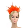 thumbnail image 4 of Fgnfyis Colorful Fancy Flapper Feather Headband Headpiece for Themed Parties And Orange_004, 4 of 5