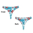 thumbnail image 3 of Balery Hawaiian Style Tangas de Algodón para Mujer con Estampado – Ropa Interior Sexy, Transpirable, G-string-Medium, 3 of 6