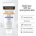 thumbnail image 5 of Neutrogena Clear Face Sunscreen Lotion SPF 50, 3 fl oz, 5 of 8