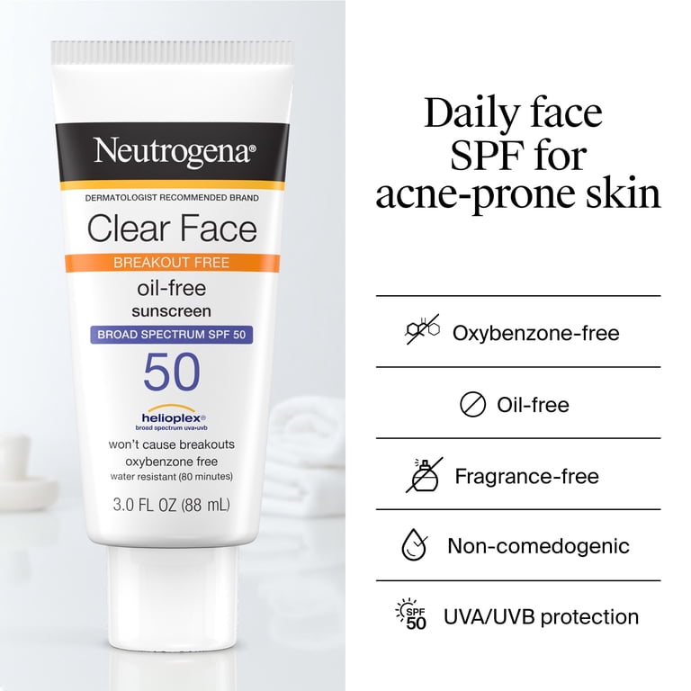 Clear Face Sunscreen Lotion SPF 50, 3 oz (3-Pack) photo 6