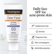 Neutrogena Clear Face Sunscreen Lotion SPF 50, 3 fl oz