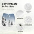 thumbnail image 6 of Lsque Snowman And Christmas Tree Printed Women's Running Shorts with Liner Pockets,Elastic Quick Dry Workout Athletic Gym Yoga Shorts,Womens High Waist Shorts-Large, 6 of 9