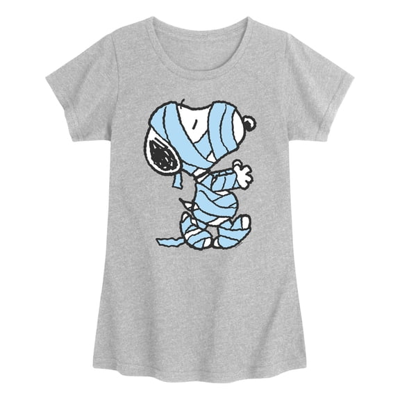 Peanuts - Mummified - Youth Girls Fitted Short Sleeve T-Shirt