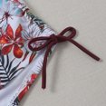 thumbnail image 6 of Sakmal Ruffle Swimsuits Tankinis Two Piece Sets Red Bathing Suits Full Coverage Padded Swimsuit Sets, 6 of 7