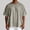 Khaki, variant on Basic Drop Shoulder T Shirts for Man Summer Casual Short Sleeve Crewneck Plain Tshirts Mens Tees