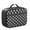 Gray and Black, variant on Black and White Checkered Pattern Insulated Lunch Bag Teens,Bento School Lunch Bag for Teens for Work,Picnic or Travel 10.6x7.7x4.3 Inches,12 Can Capacity
