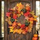 thumbnail image 1 of Corona de Otoño Guirnalda Adornos Puerta Hoja de Arce Artificial Calabazas Falsas Centro de Mesa Material Seda Pp Decoración Reutilizable Adecuada, 1 of 8
