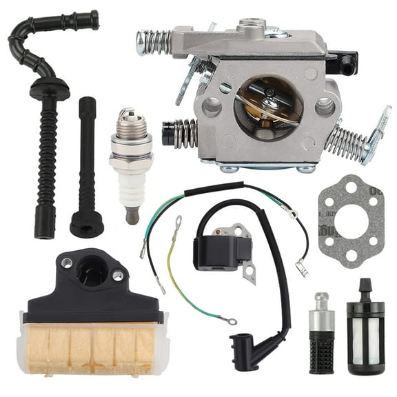 HIPA For Stihl MS250 021 023 025 MS210 MS230 Chainsaw Carburetor Air filter Ignition Coil Replace Walbro WT-215 Stihl 1123 120 0605 0000 400 1306 1123 120 1651 Chainsaw